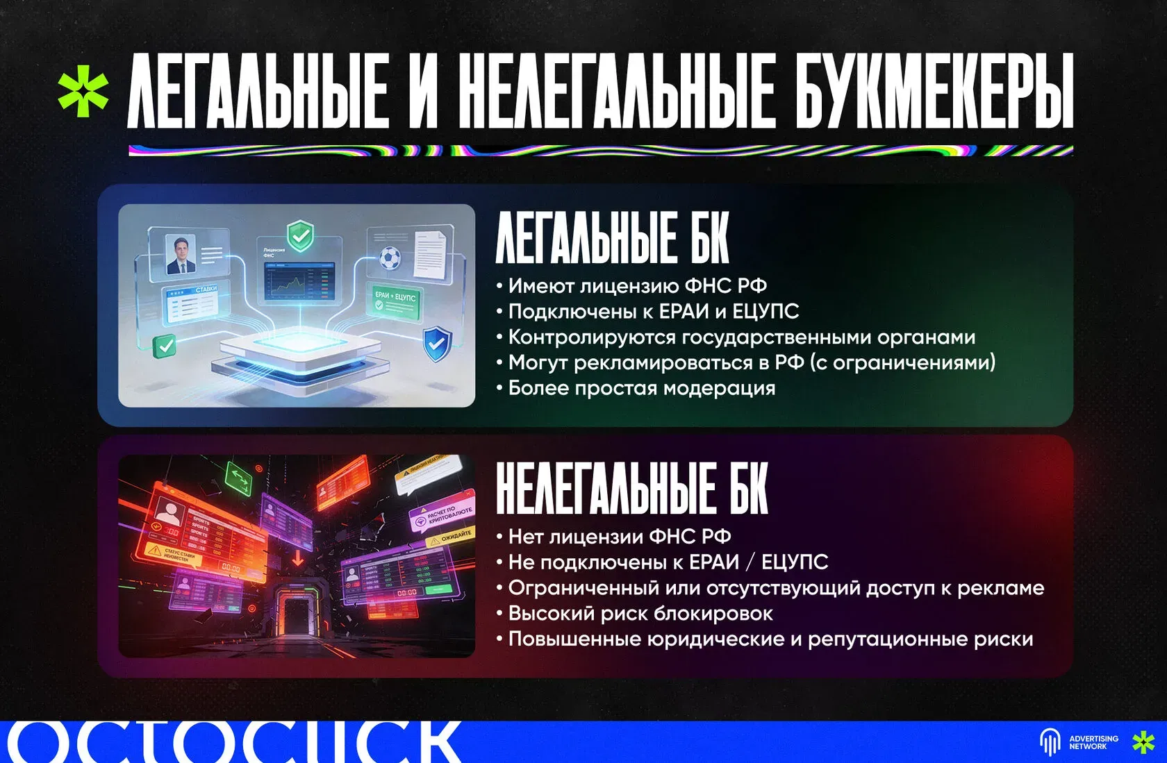 разница между легальными и нелегальными букмекерами